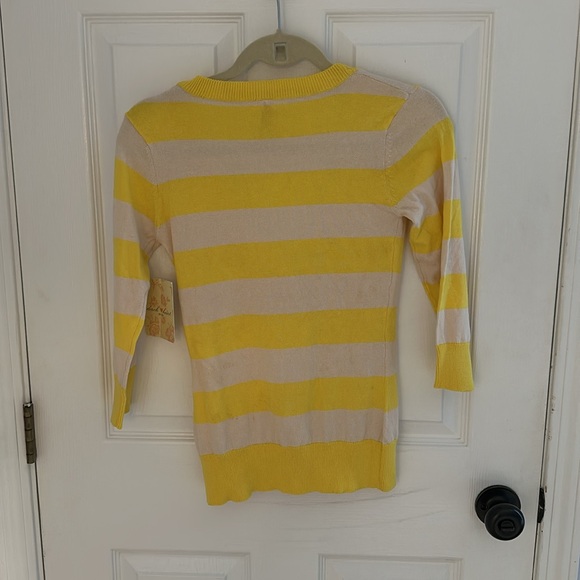 Yellow-Striped Cardigan - Picture 2 of 5